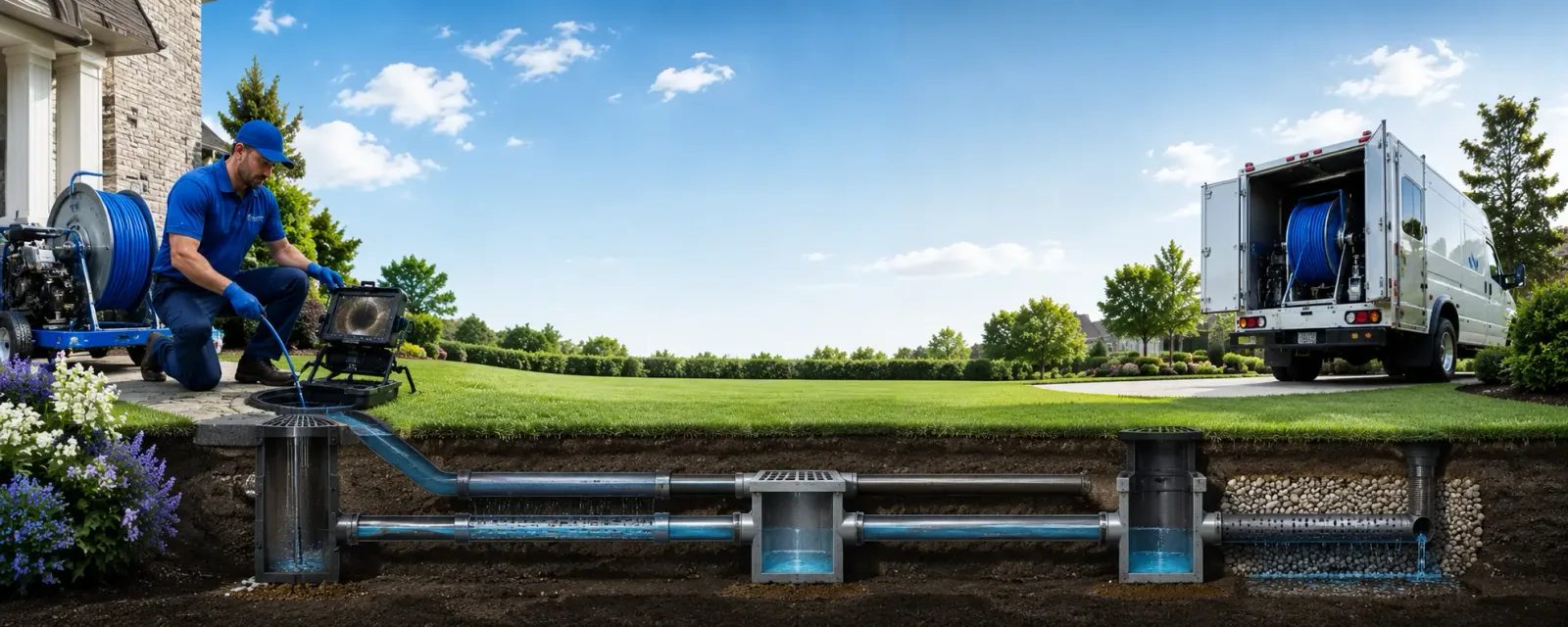 Outdoor drain cleaning information for Logan, OH